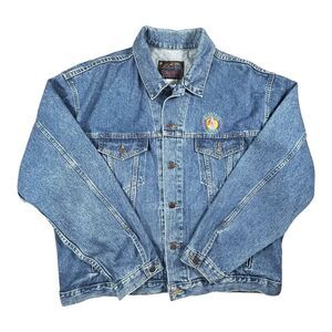 Vintage Wildhorse Saloon Nashville Denim Trucker Jean Jacket Mens XXL 90s USA